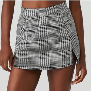 Alo Yoga Jacquard Glenplaid Tennis Skirt Size S